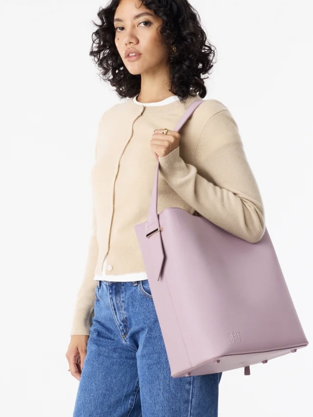 BEIS X WICKED - The Essential Tote in Wicked Pink